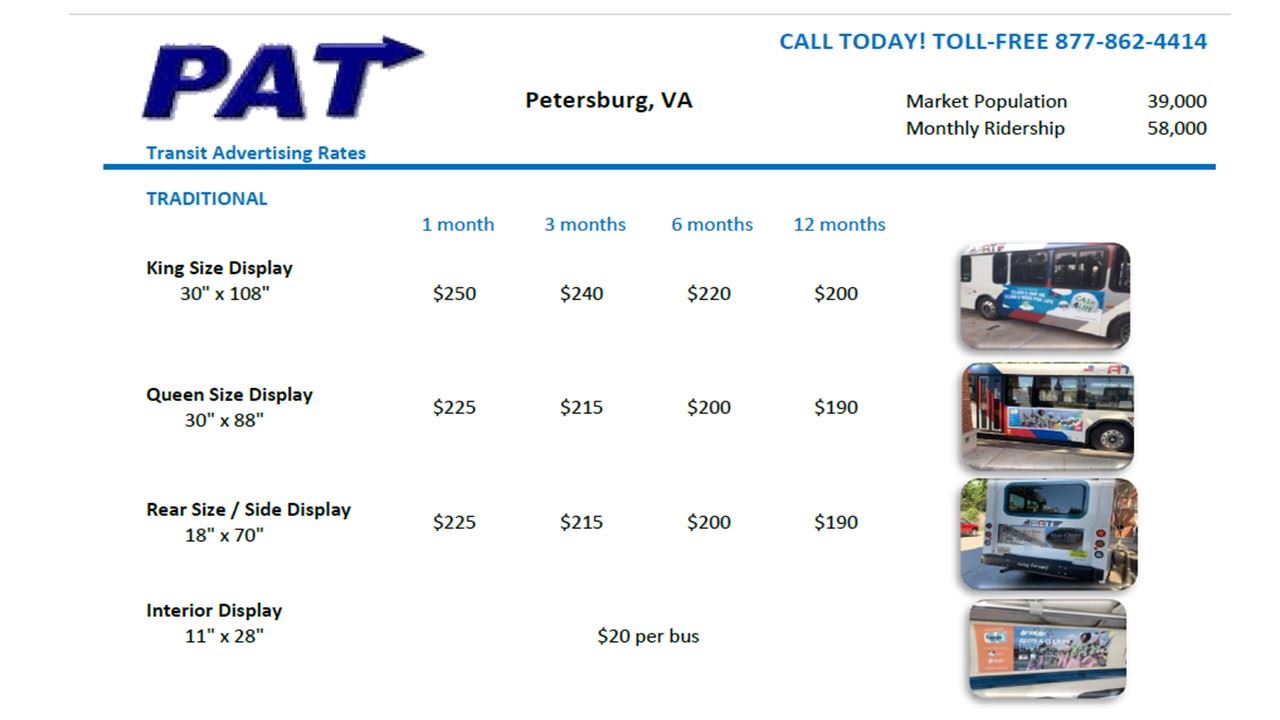 Advertise With PAT Pricing