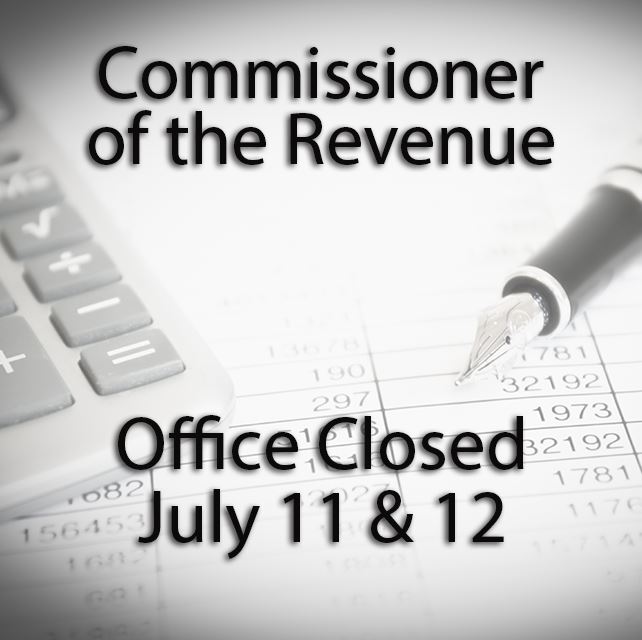 Commissioner of the Revenue Office Closed Nov 17 18 2021Graphic copy