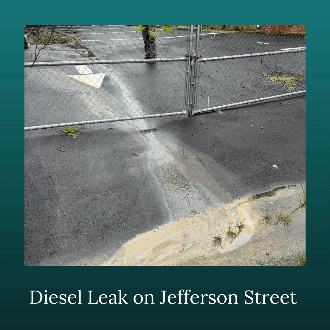 Diesel Leak on Jefferson Street