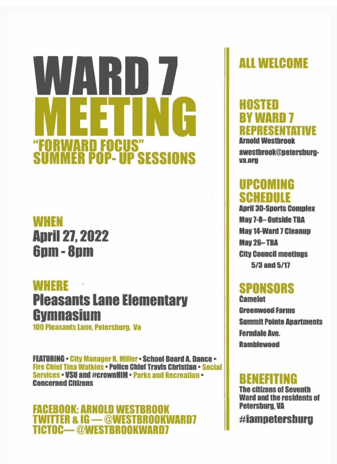 Ward 7 meeting graphic